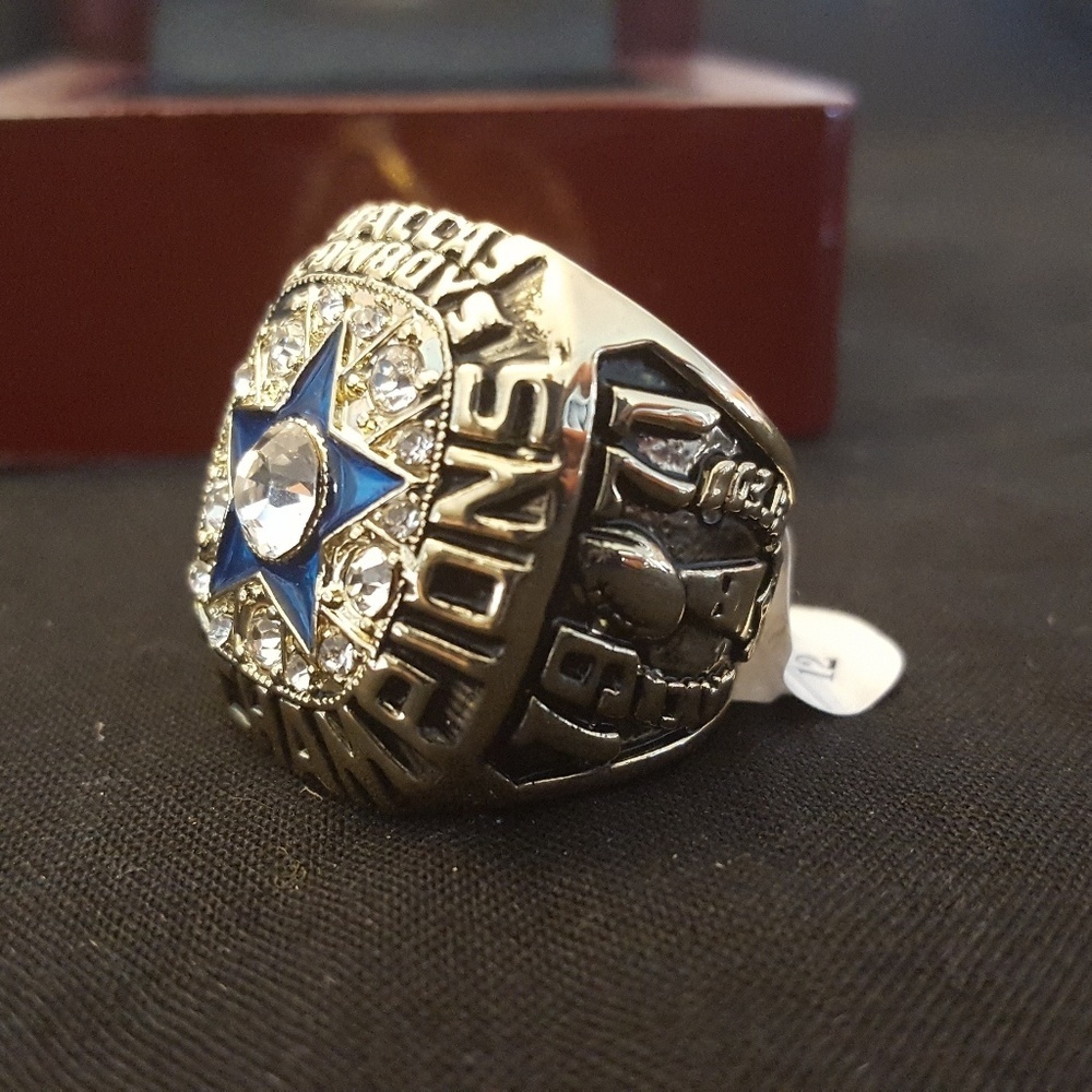 Dallas Cowboys Fan ‎ Edition 1971 Championship Super Bowl Ring Gold - Picture 5 of 8